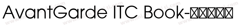 AvantGarde ITC Book字体转换